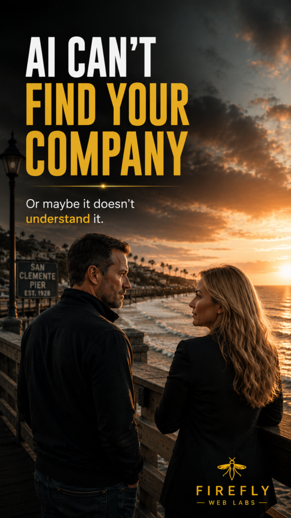 A search interface returns nothing for a business that exists but lacks sufficient corroborated external signals for AI systems to represent it confidently